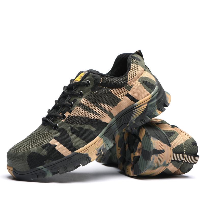 Labor Insurance Shoes for Men and Women, Anti-smashing, Anti-piercing, Breathable, Lightweight, Wear-resistant, Safety Protective Work Shoes