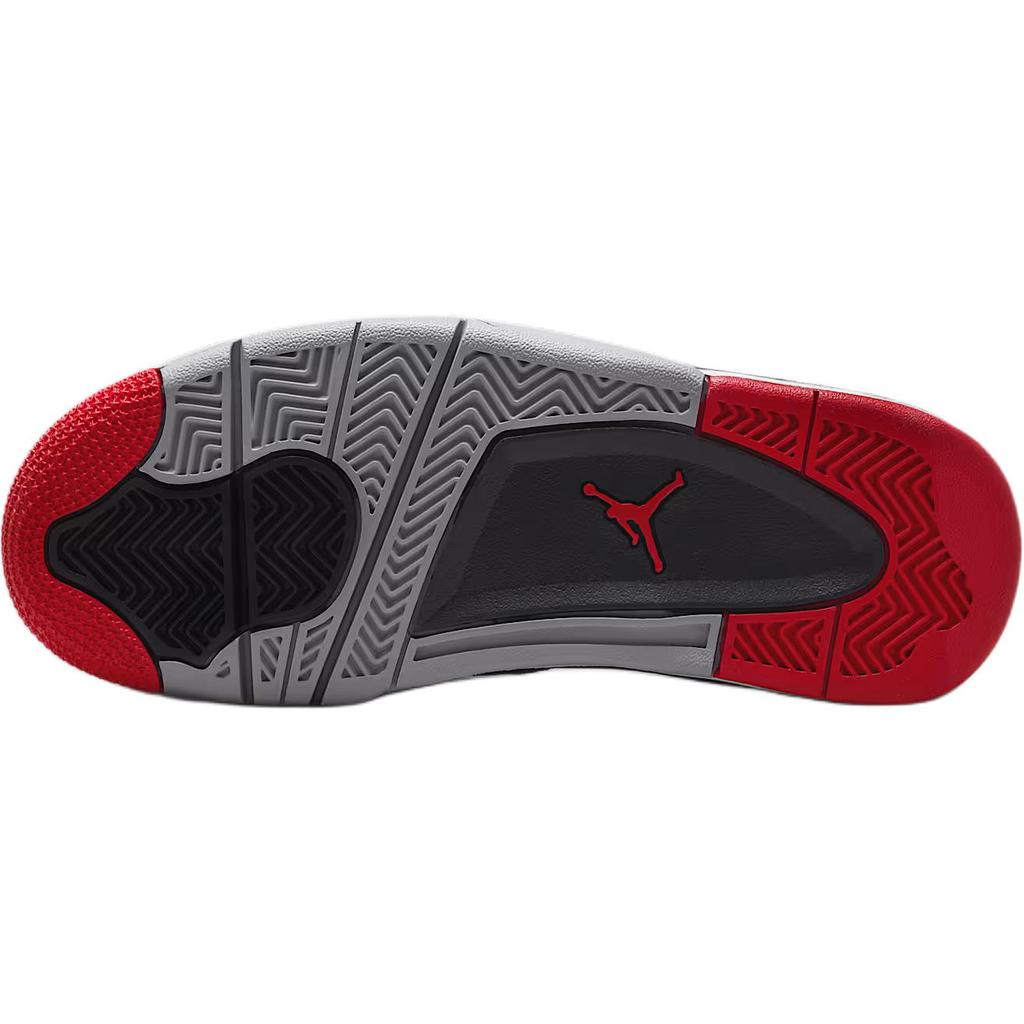 Air Jordan 4 RM GS Bred Kids Sneakers Black Wolf-Grey White FQ7938-061