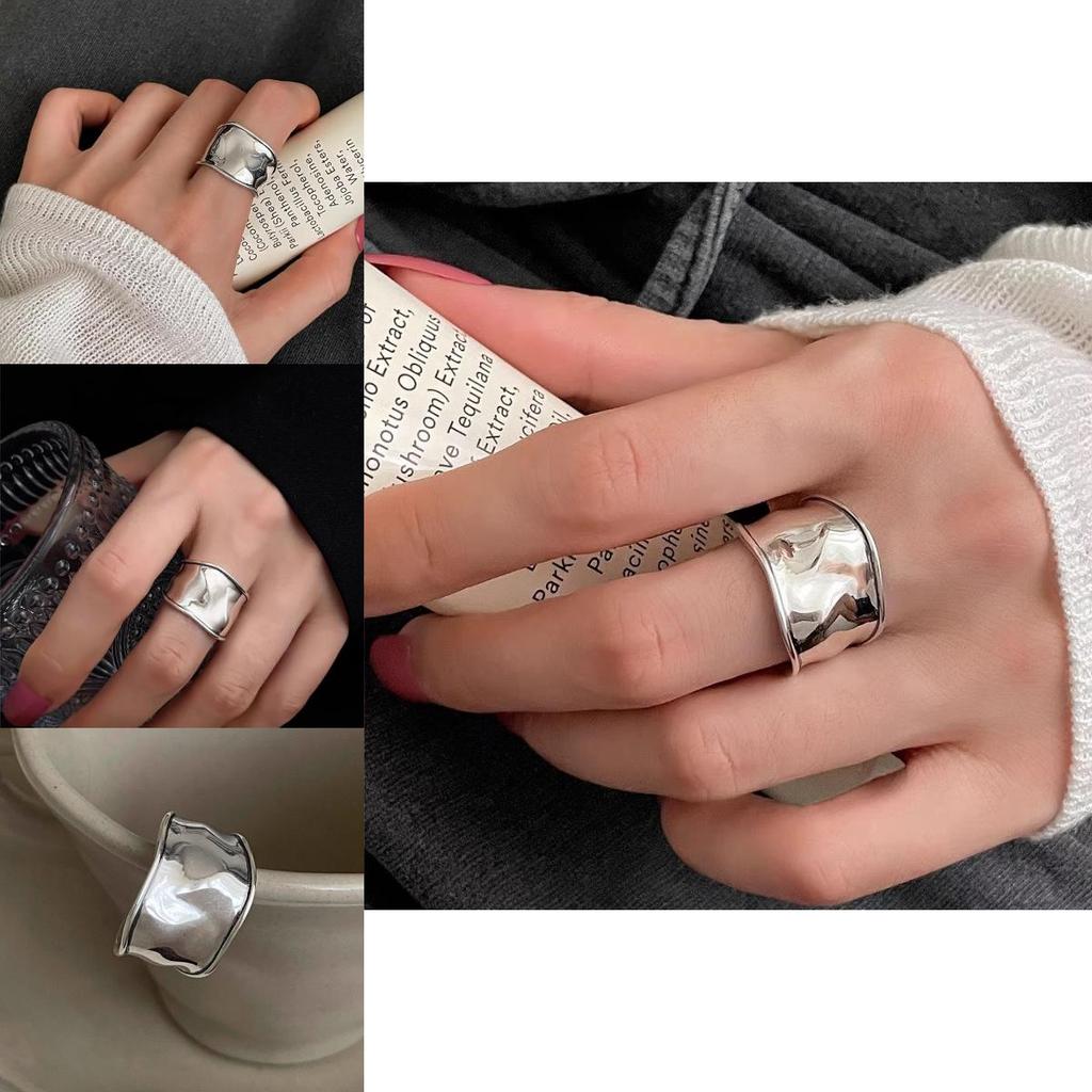 Copper Trendy Retro Ring For Women Featuring Unique Irregular Design Perfect For Styling Chic