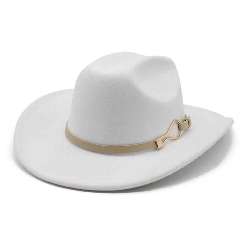 Vintage Men'S Wool Cowboy Hat Western Cowboy Hat Women'S Top Hat Jazz Hat Felt Hat