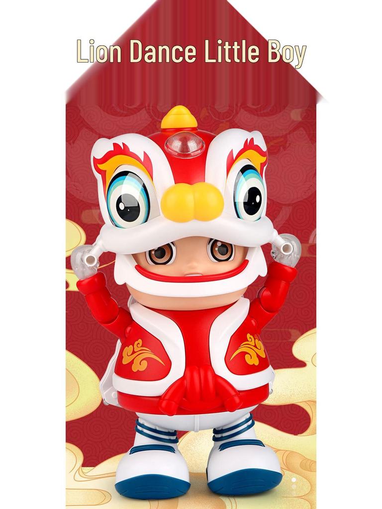 Electric Dancing Lion Dance Robot with Music & Lights for Kids