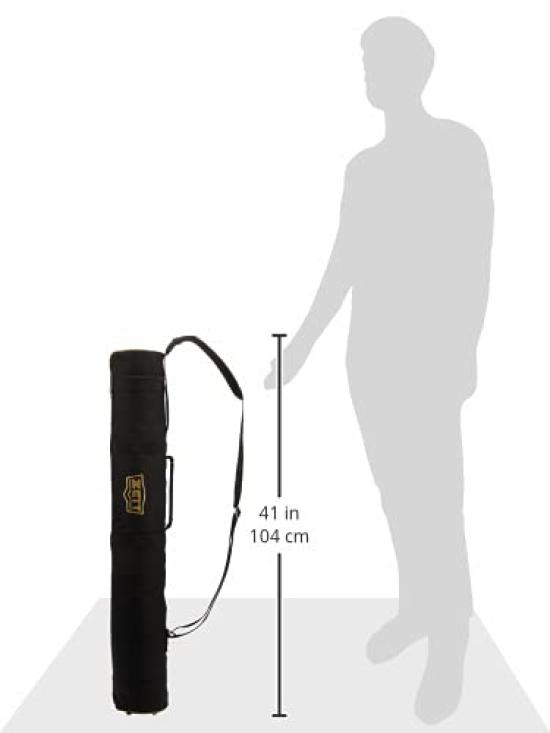 ZETT Custodia Nera BC773 per Mazze da Baseball, 3-4 Mazze, (1900),