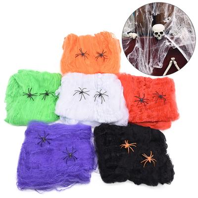 7Sizes Horror Decor Spider Web House Decoration Cobweb Scary Party Halloween Scene Props
