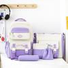Five-Piece Backpack Set Children's Schoolbag Campus Lackup Ridge Protection Schoolbag Girls Large Capacity Lightweight Backpack