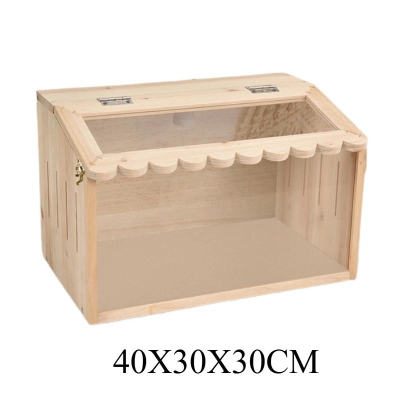 

Solid Wood Lizard Kennel Acrylic Large Reptile Breeding Cage Tarantula Spider Terrarium Hamster Gecko Reptile Box Incubator