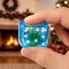 Reindeer Squeeze Toy Glow-in-the-Dark Christmas Stress Cube, Santa Tree Snowflake Party Favors Relief Toy, Sensory for Adults Kids