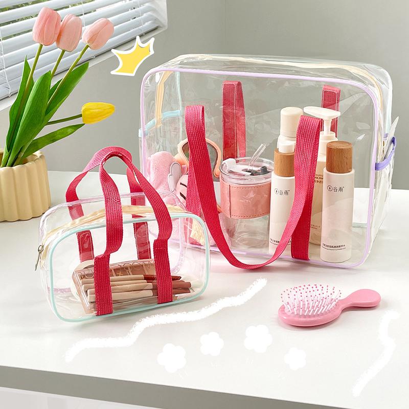 Simple Toiletry Bag Storage Bag Transparent Large Capacity Portable Travel
