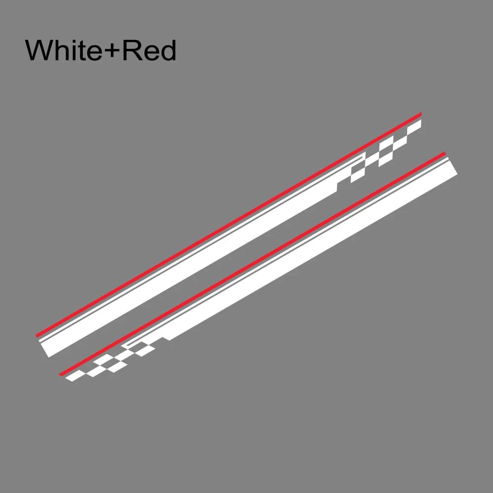 Car Body Side Door Stickers Racing Stripes Vinyl Decals Auto Decoration Accessories For Ford Fiesta MK7 3 Door ST 2008 - 2017