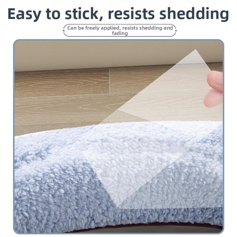Soft Plush Fabric U-shaped Toilet Seat Toilet Seat Cover Zipper Installation