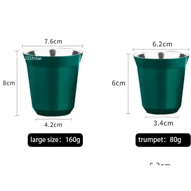 Stainless Steel Espresso Cups Double Walled Vacuum Insulated,Heat Resistant Coffee Cups Unbreakable Stemless Tumbler Small Cup
