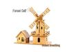 Forest Breath Exquisite Dutch Windmill DIY Model - Intelligent Assembly Educational Toy