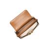 Michael Kors Karlie Cow Leather Shoulder Bag, Crossbody Bag, Handbag Small Women's Vanilla White/Acorn Brown 32F1GCDC1B-149