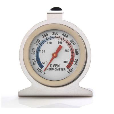 Termometro da forno in acciaio inossidabile 300ºC/600ºF Mini quadrante Stand Up Indicatore di temperatura Gage Cibo Carne Utensili da cucina Forno Fornello Igrometro