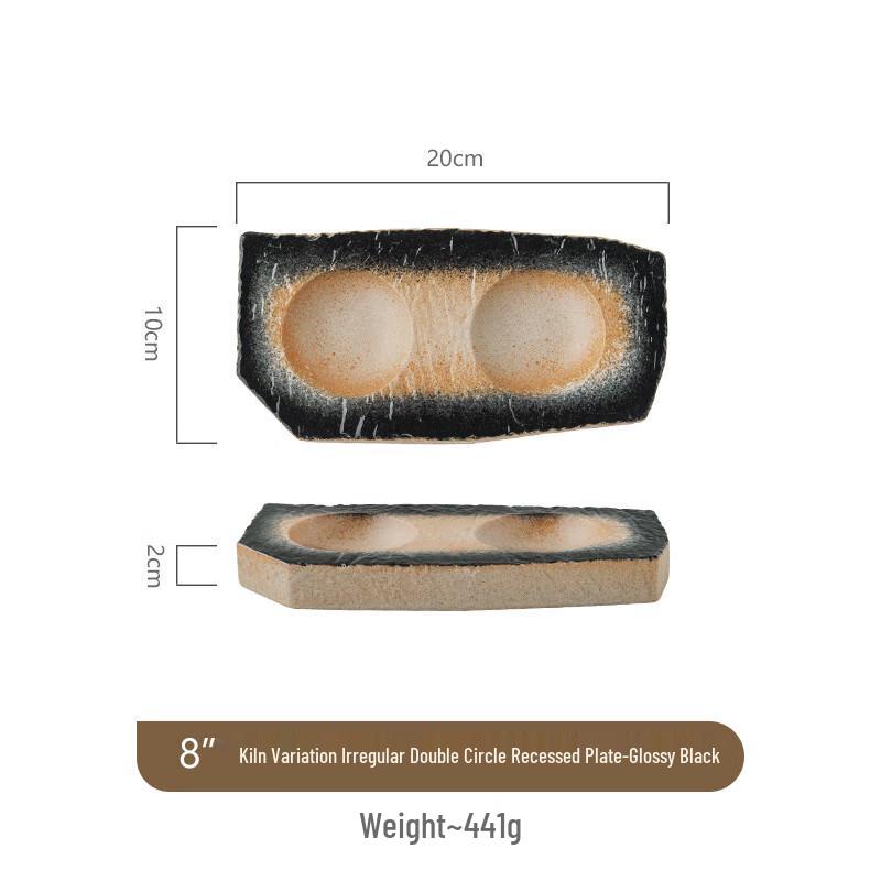 ZISIZ Irregular Ceramic Dinner Plate