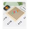 Wooden 99 Multiplication Board Montessori Arithmetic Toys Multiplication Table Math Learning Counting Teaching Aids for Kids
