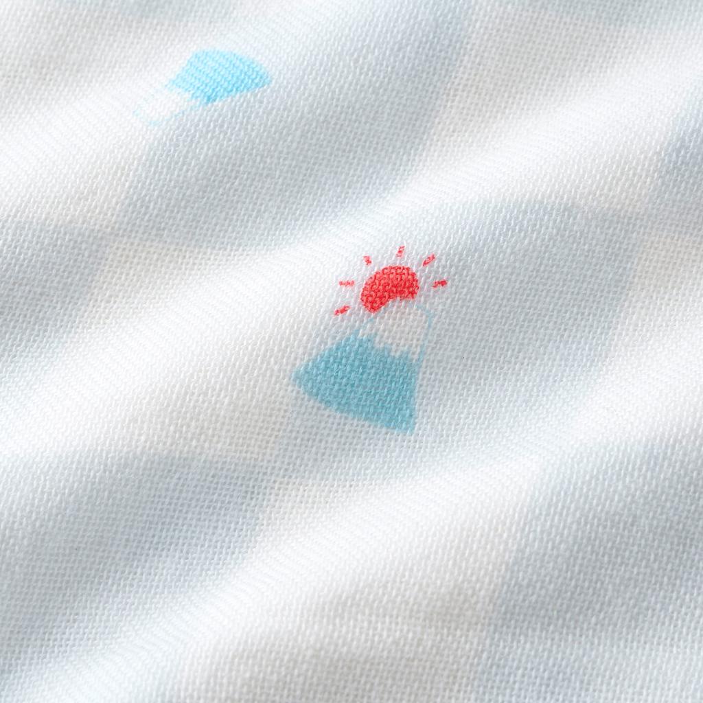 MIKI HOUSE Gauze Made in Prevents Colds While Suitable for Boys and Baby Blue Sleeper, Triple-Weave Gauze, 100% Cotton, Japan, Sleeping, Girls,