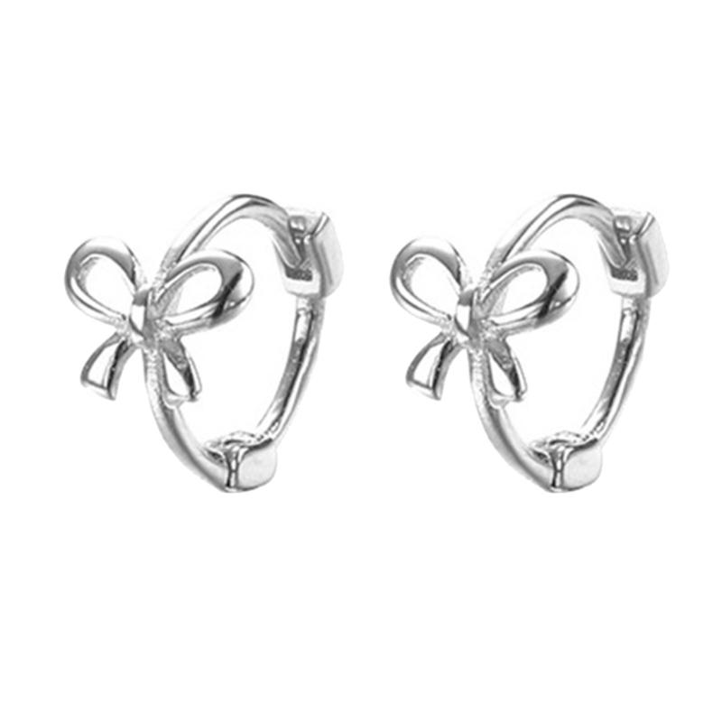 

Minimalist Ear Piercing Jewelry Simple Butterfly Knot Accessory Bow Ear Clips Y2K Style Bowknot Studs Accessories