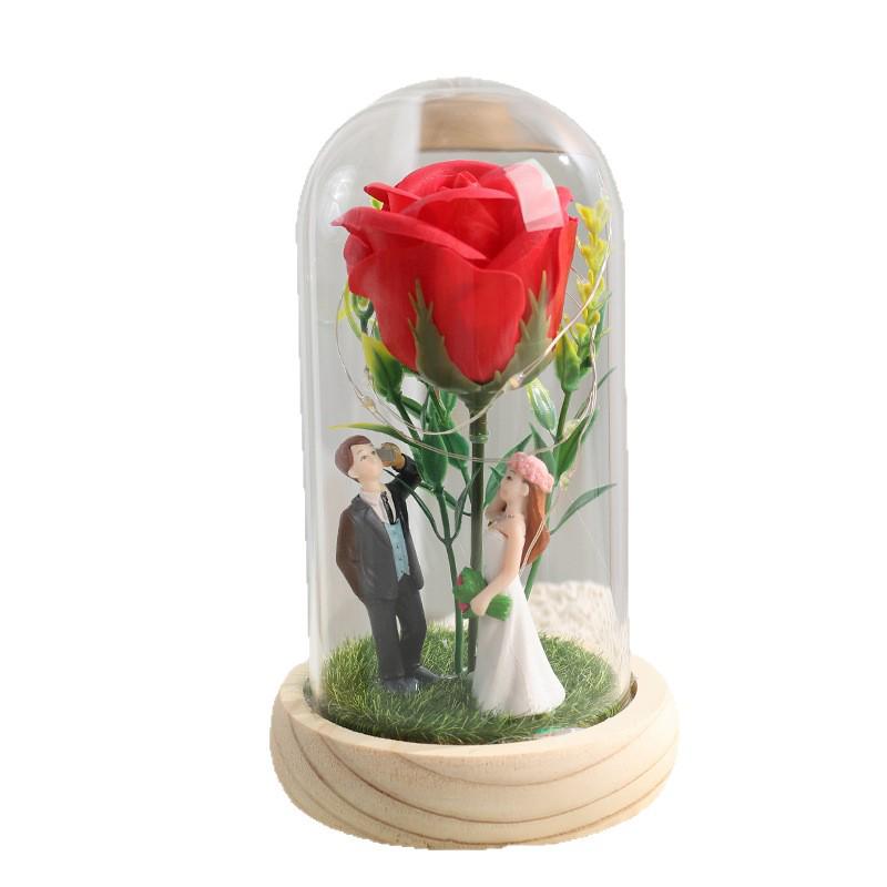 Romantic Rose Lamp Gift for Wife, Girlfriend, or Best Friend - Perfect for Qixi, Valentine's, Birthday, or Anniversary.