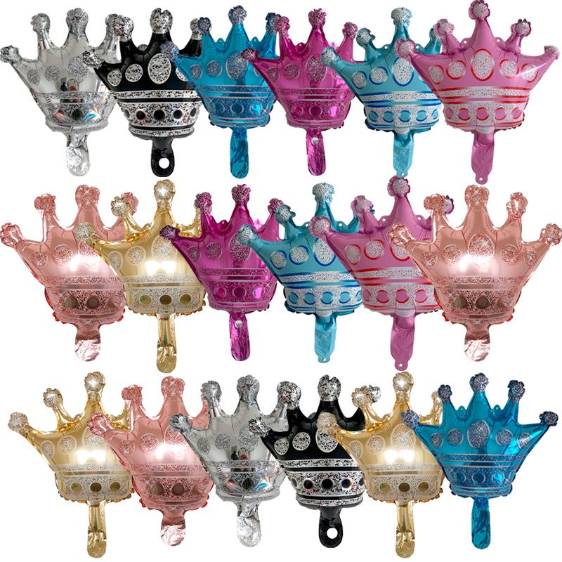 18PCS/PACK Size Crown Aluminum Film Balloon Party Decoration Set