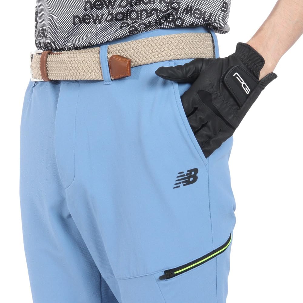 Golf Cropped Pants Quick UV 5 [New Balance] Men's (Sweat Absorbent, Drying, Protection, Stretch) / 012-4131003 112_Blue [L]