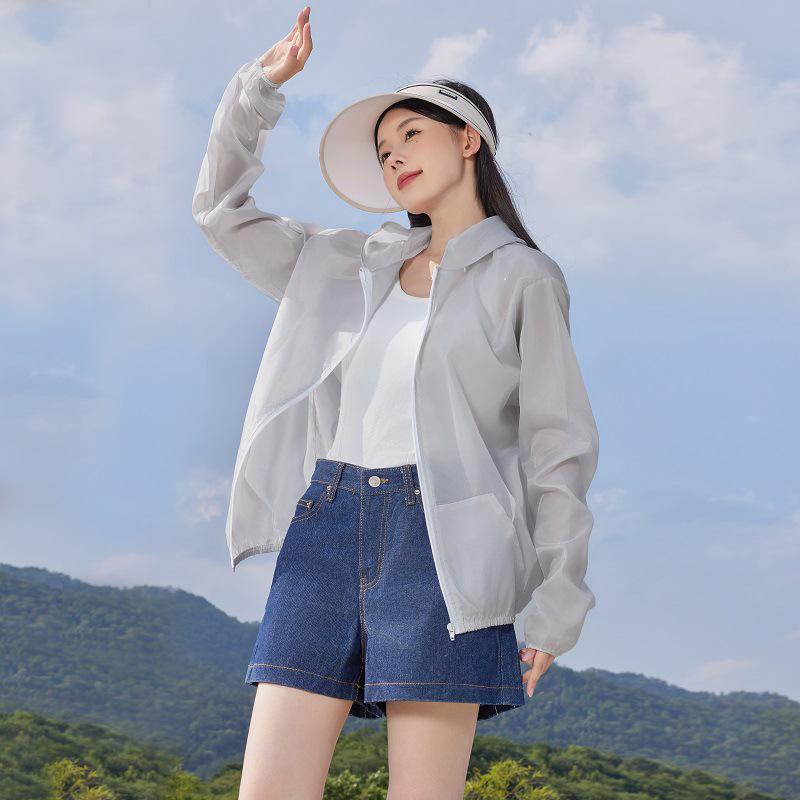 

Женская ультратонкая солнцезащитная одежда Ice Silk — дышащая, быстросохнущая, однотонная, с защитой от ультрафиолета для активного отдыха. Plus Size серый