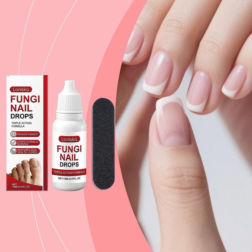 Laniska Nail Care Drops Mild Herbal Essence Nourish Nail Surface Shiny Smooth Daily Care Solution