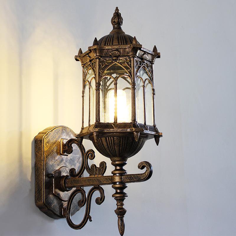 Retro Waterproof Outdoor Wall Light for Balconies, Courtyards, and Staircases - American/European Style