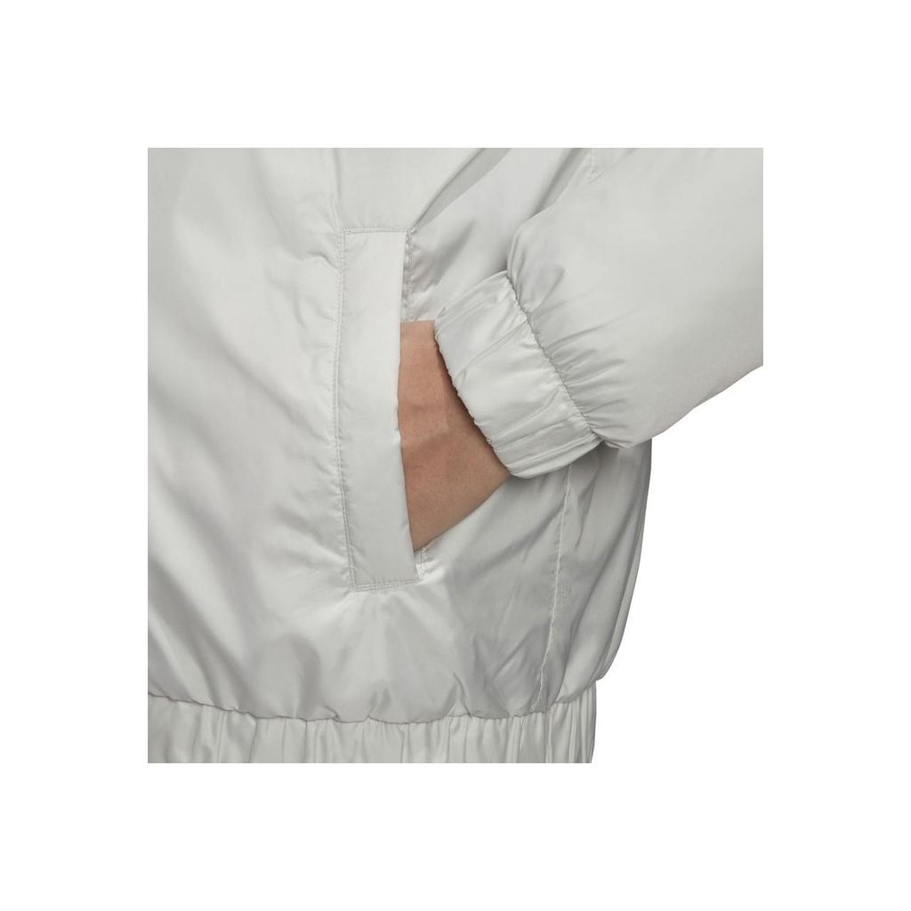 Adidas Sports Windproof Warm Stand-Up Collar Cotton Jacket Women Jackets White GH4582