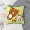 Decorative Pillow Cover Rilakkuma Cartoon Stuff Bed Throw Pillow Case Cover Square Multiple Sizes