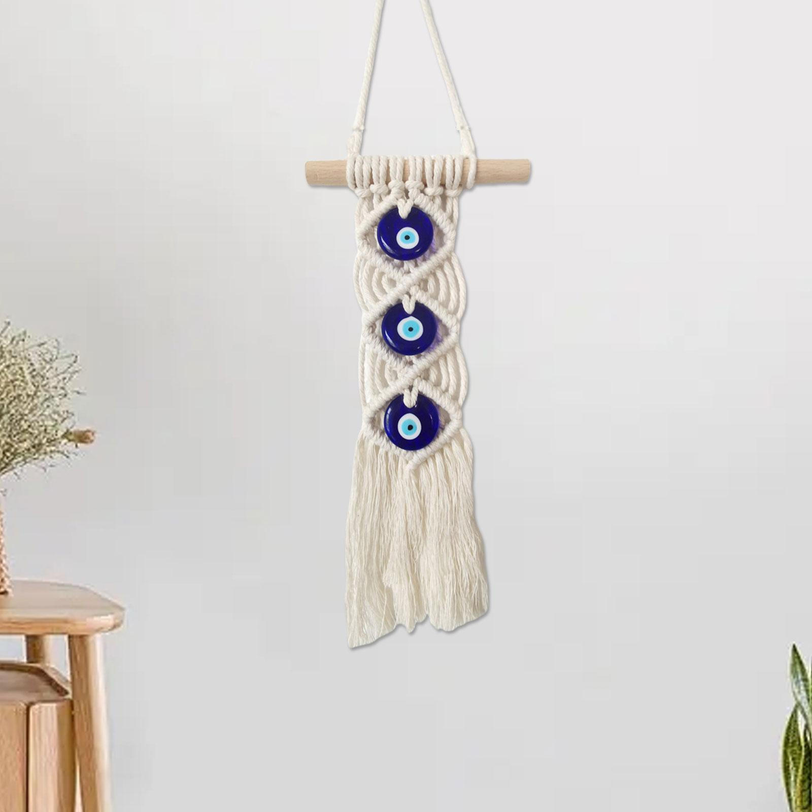 

Сглаз макраме настенный подвесной ручной работы подарок на новоселье украшение гобелен подвеска искусство для бежевый
