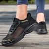 Women Mesh Flat Shoes Autumn New Fashion Tennis Women Thick Soled Lace Up Casual Breathable White Black Sneakers