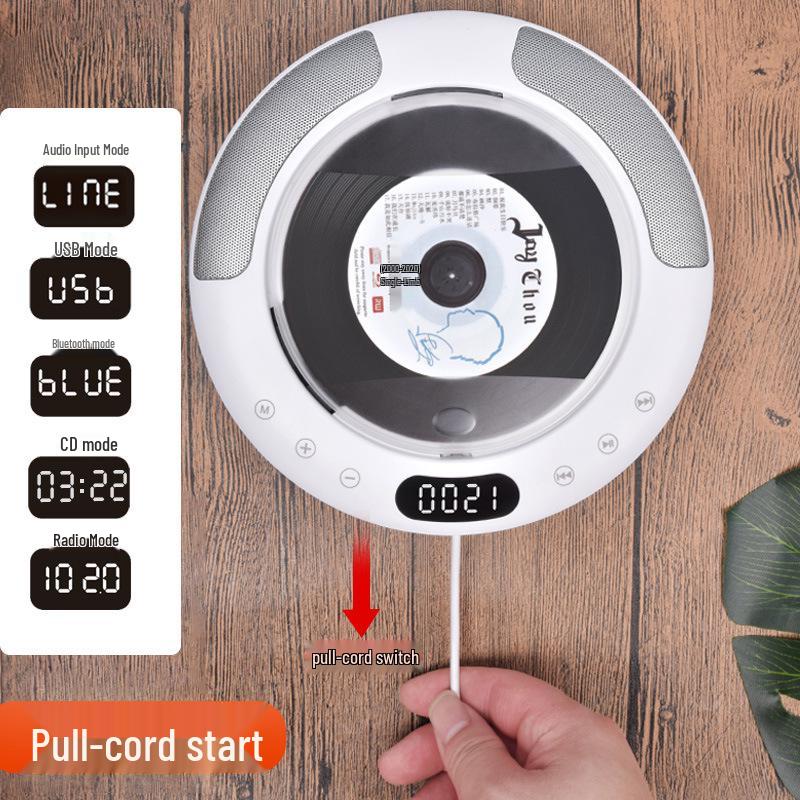 Radyolu ve İngilizce Tekrarlama Fonksiyonlu Kecag Duvara Monte Bluetooth CD Çalar