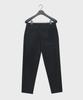NOIRER Wool One-Tuck Relaxed Slacks (Black)