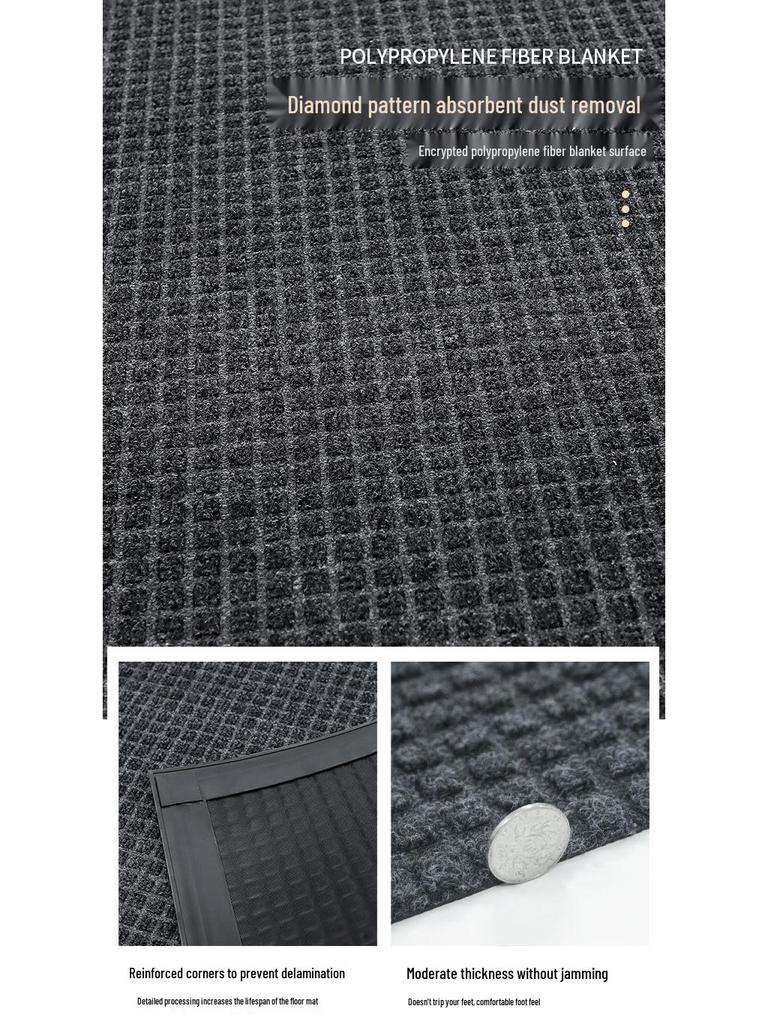 Anti-Slip Water-Absorbent Entrance Mat for Homes, Hotels, and Offices