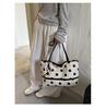 2026 New Korean Casual Polka Dot Tote: Versatile, Large-Capacity Underarm Shoulder Bag