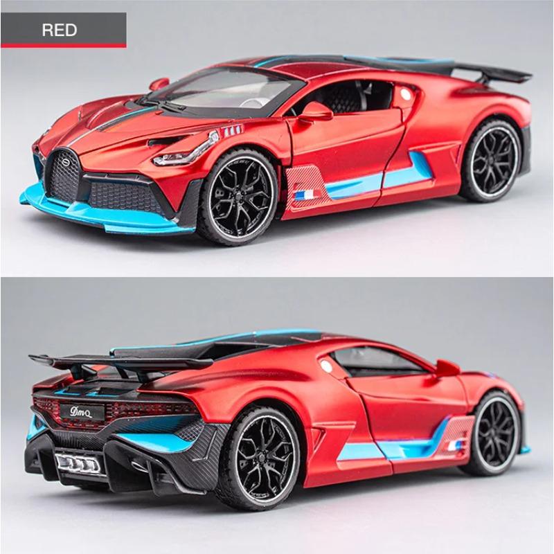 Voiture miniature Bugatti Divo en métal à l'échelle 1/32, modèle réduit de voiture miniature, jouet pour enfants, cadeau de Noël