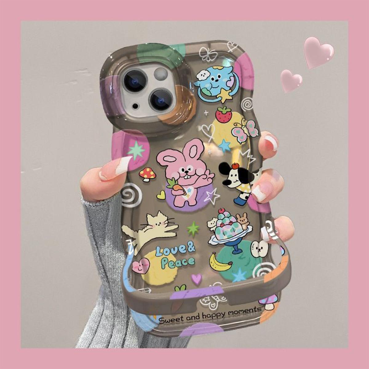 

For Stand For Apple Phone Protective Case Magnetic Jelly Silicone Phone Case Cute Phone Case Premium 15plus For iPhone 16PROMAX