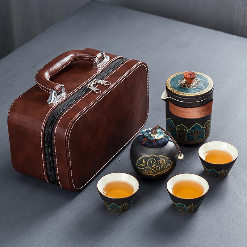 

Qianxing Travel Ceramic Gongfu Tea Set