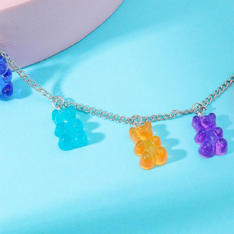 Collana alla moda bohémien con orsetto