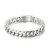 12MM Fashion Men Stainless Steel Thick Cuban Chain Bracelet Jewelry
