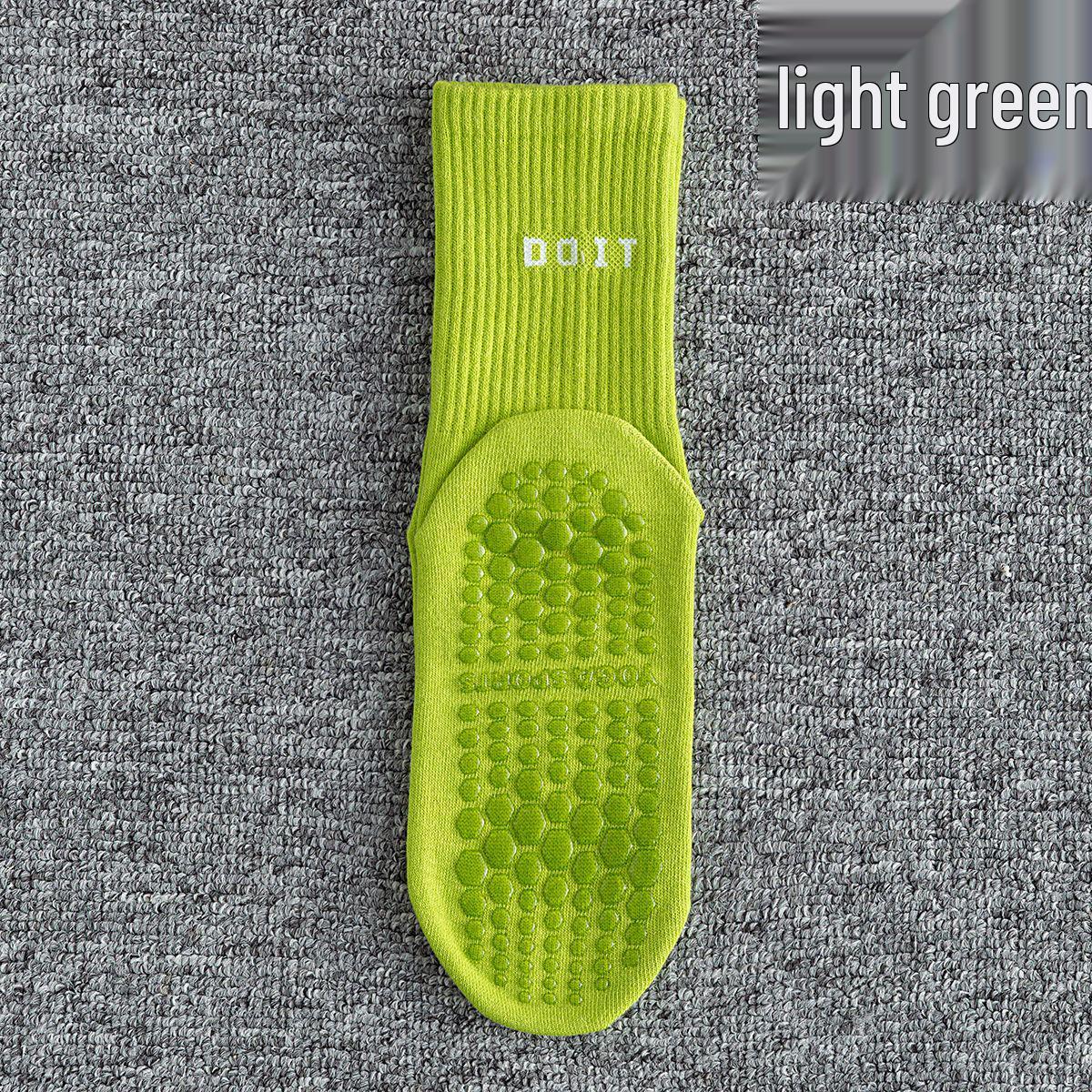 Women s Trendy Mid-Calf Shark Pattern Yoga & Pilates Socks - Breathable, Sweat-Absorbent Fitness Floor Socks One Size светло-зеленый