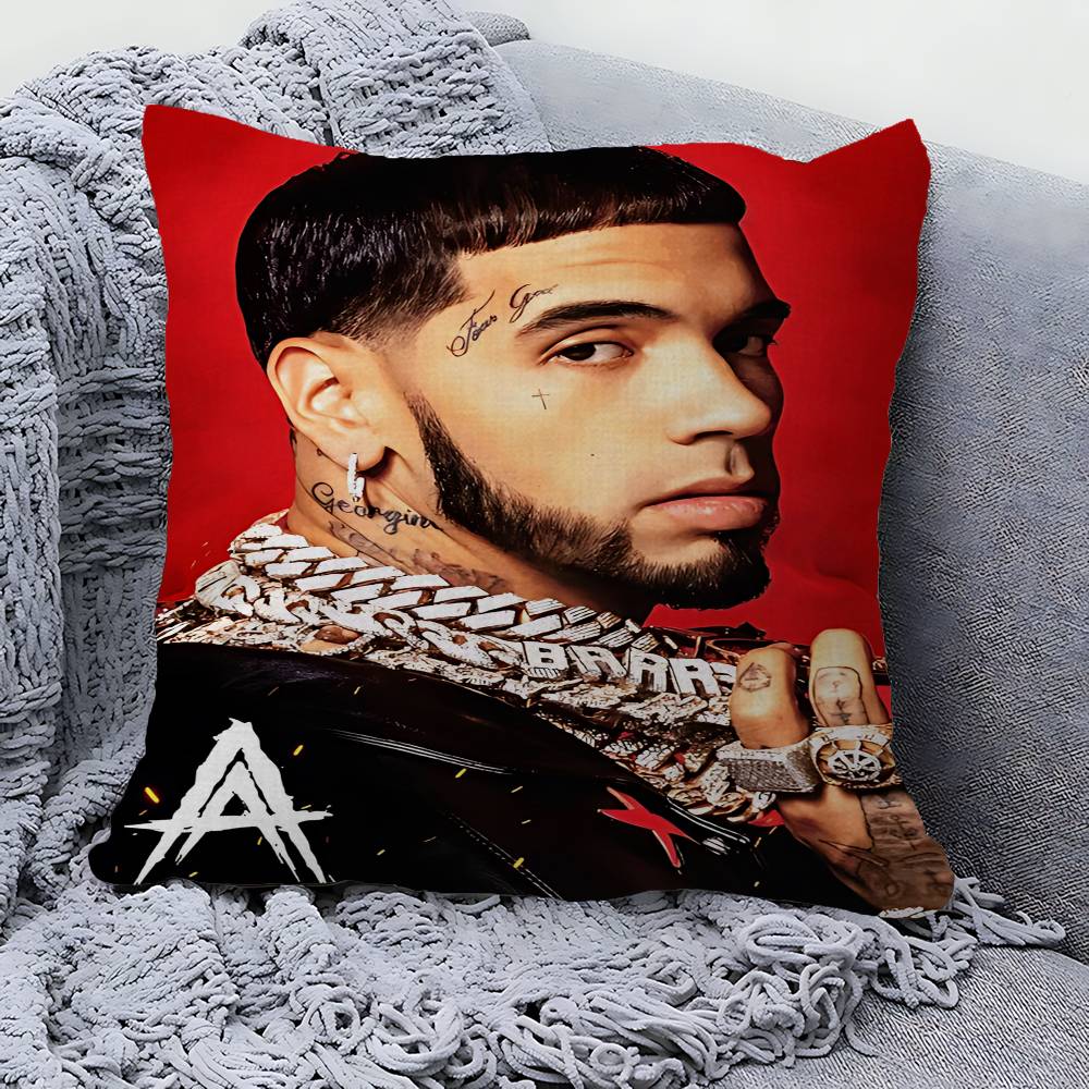 Rapper Real A-Anuel AA 45*45cm Cushion Cover Pillow Cover Decor Pillowcase Home Pillowcase For Couch Pillow