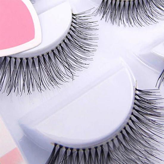 5Pairs Natural Sparse Cross Eye Lashes Extension Makeup Long False Eyelashes