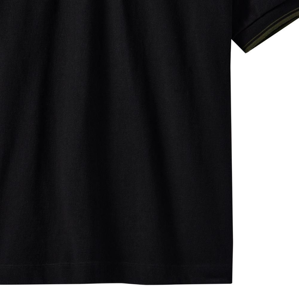 BROMPTON LONDON Collar T-Shirt - Black (P242Mpl510)