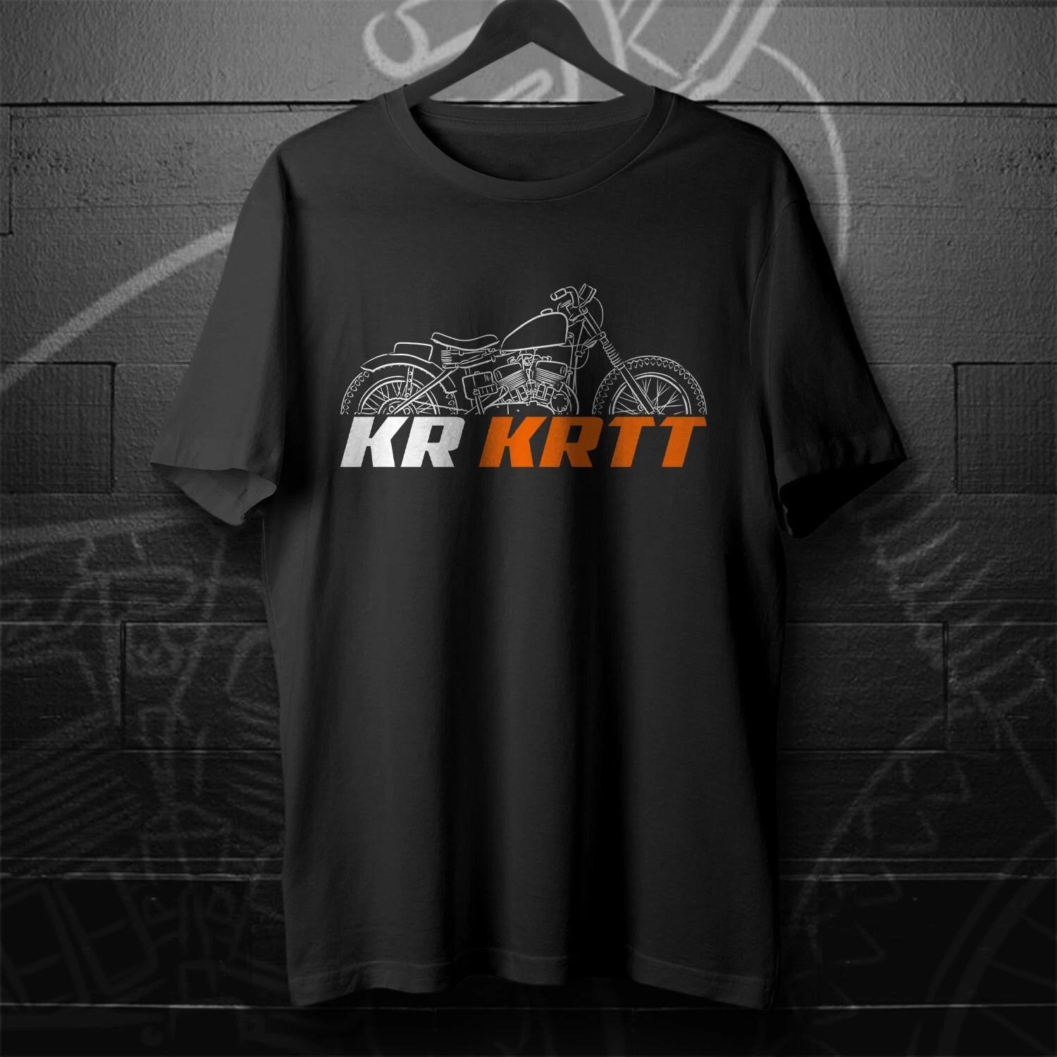 Black men s and women s T-shirt For Harley-Davidson KR KRTT 1953-1967- Motorcycle M