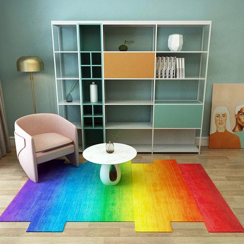 

European Irregular Carpets for Living Room Teenager Bedroom Decor Nonslip Rugs Coffee Table Area Rug Mat 80*120cm