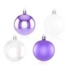 24pcs Plastic Christmas Balls 6CM Xmas Tree Bauble Ball Xmas Decorative Hanging Ornaments  Props