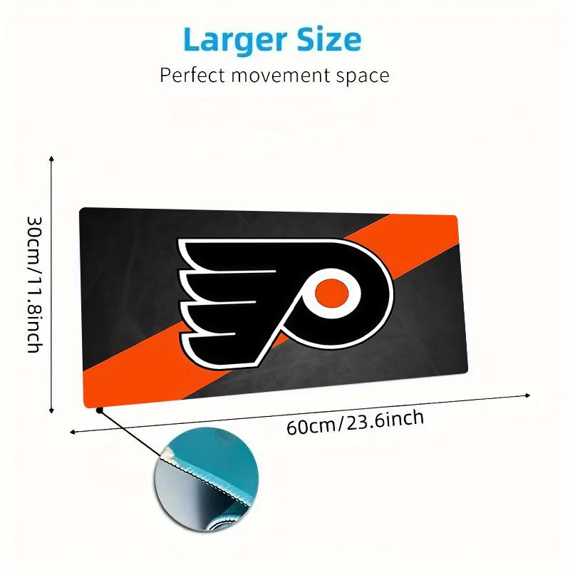 Philadelphia Flyers2 Print Cushion Non-slip Laptop Tablet Big Mousepad XXL Mat Mini PC Playmat With Lock Edge