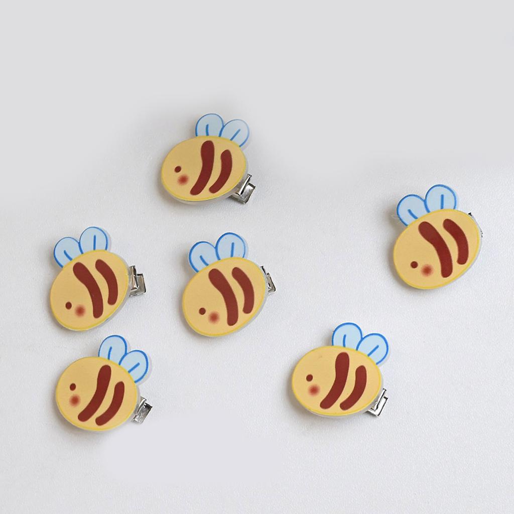 Adorable Bee Hair Clip Acrylic Hairpin Lightweight Hairpiece Practical Barrettes For Kids Women Casual Party Accessories
