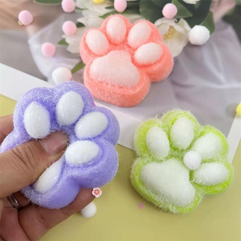 Taba Squishy Cat Paw Cute Fufu Squishy Stress Relief Funny Fidget Toys Novelty Things for Kids Adults Party Favor Gift